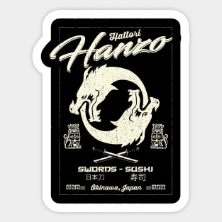 Hattori Hanzo Eating Dragon Logo Sticker